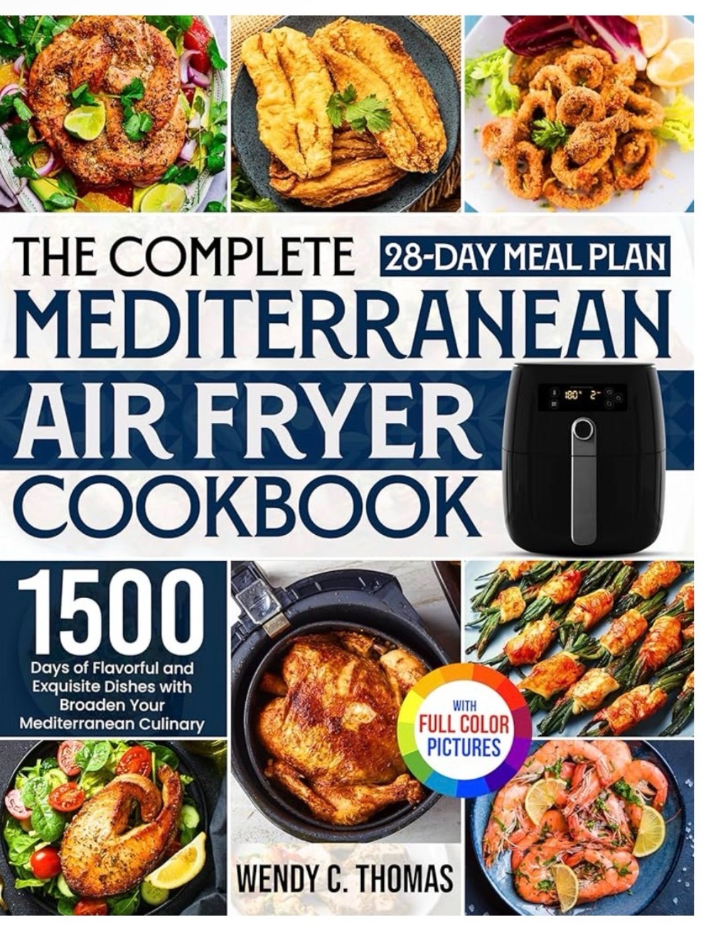 Mediterranean Air Fryer Cookbook - Black